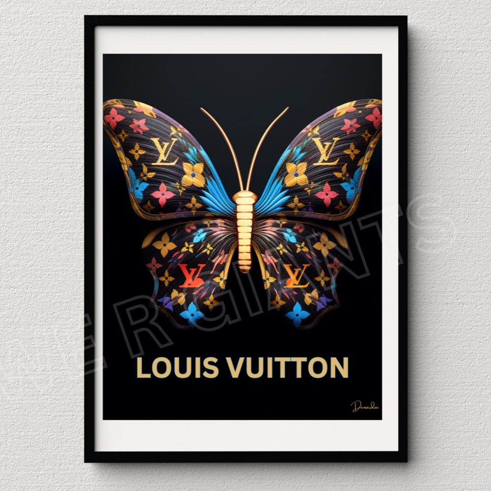 Louis Vuitton ART - BUTTERFLY PRINT 11X14 BY THE ARTIST DENARDAI